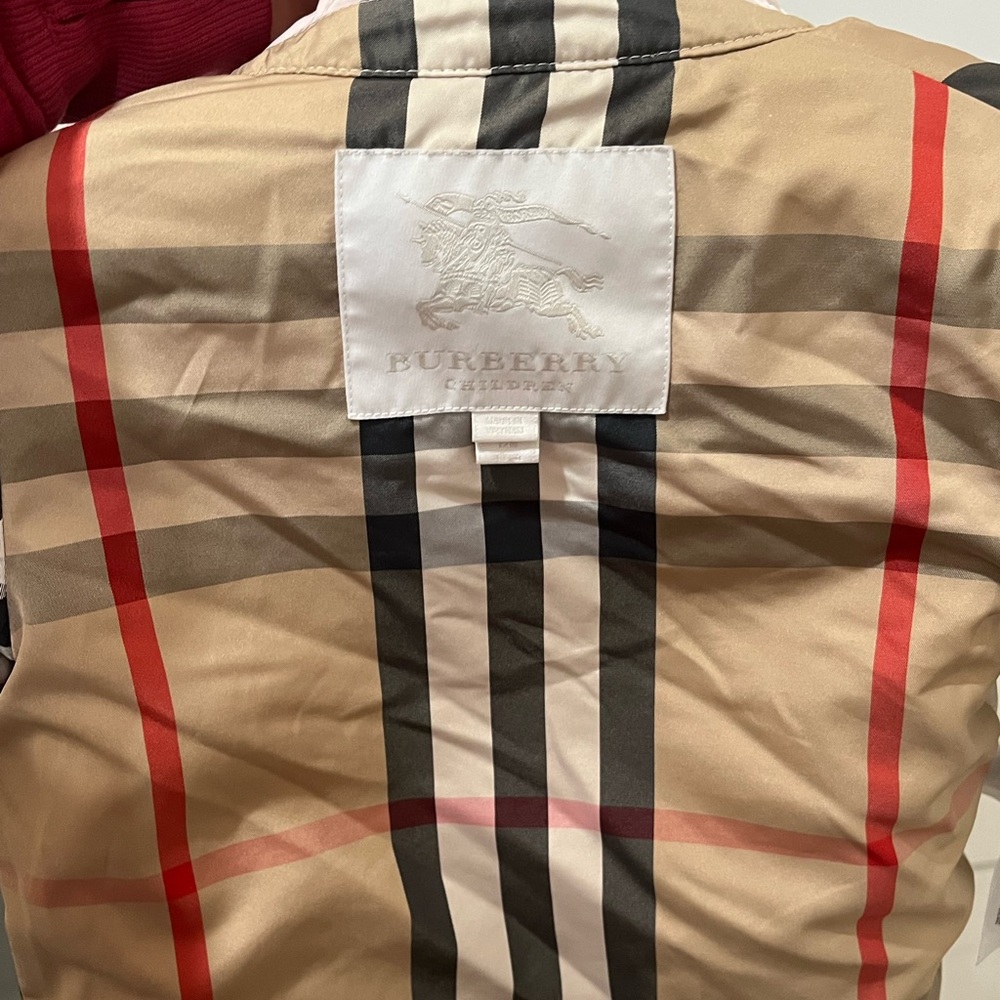 Burberry Men's Beige Check Jacket